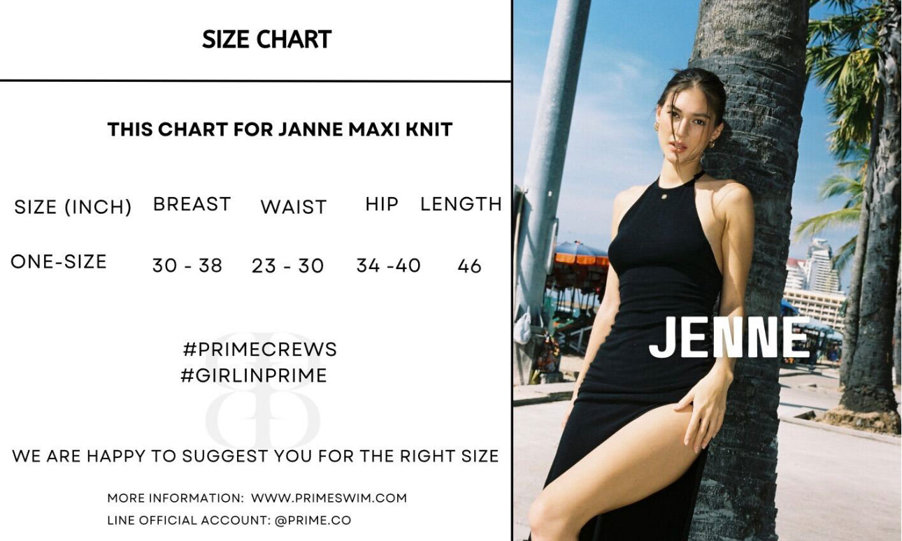 Janne knit maxi dress